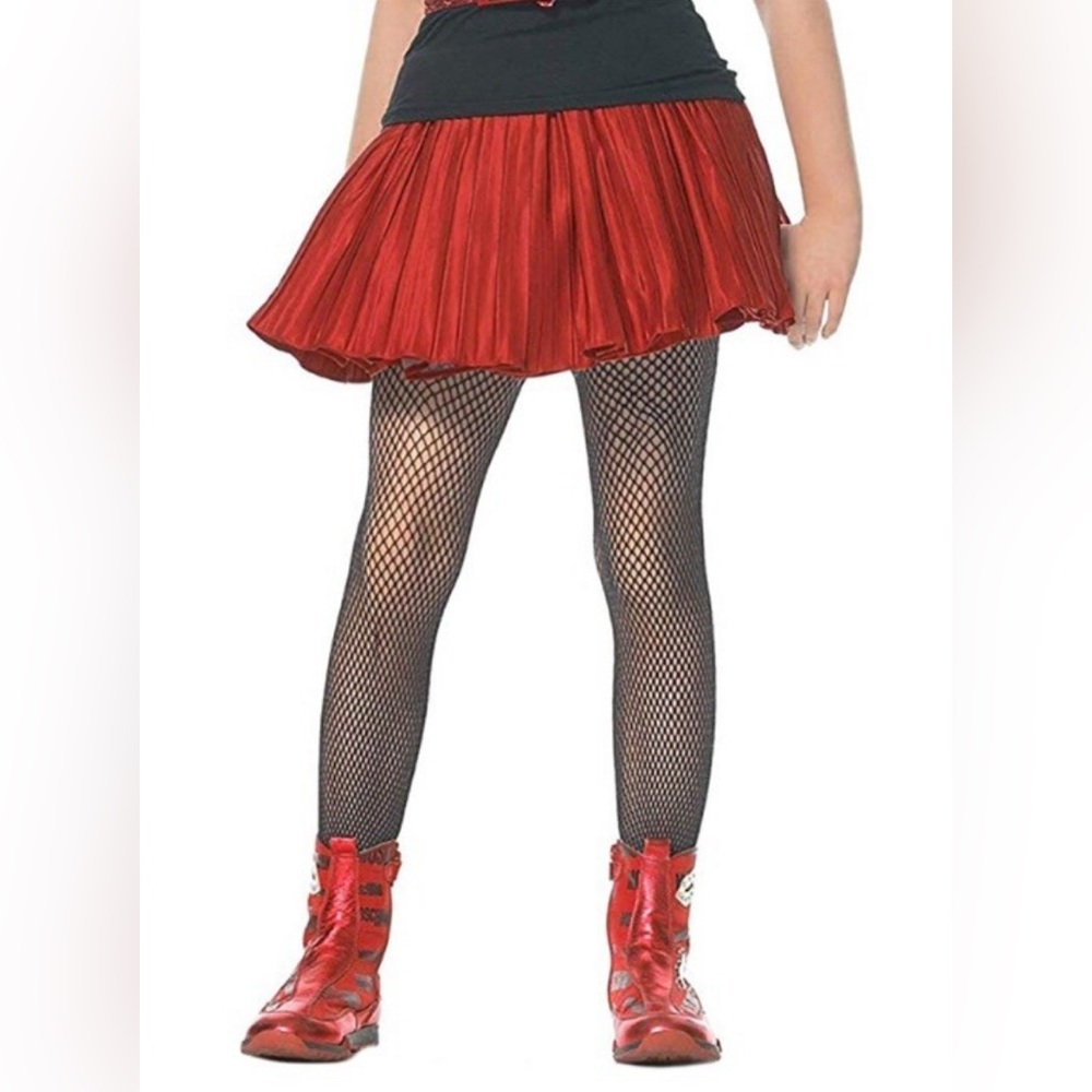 NWT [Enchanted Costumes] Black Fishnet Tights Stockings Nylons Kids S M or XL